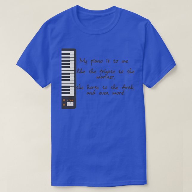 Min Piano T Shirt (Design framsida)