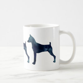 Min Pin - Black Watercolor Silhouette Kaffemugg