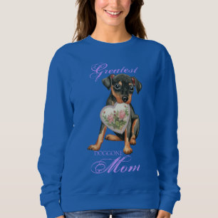 Min Pin Heart Mamma Långärmad T-Shirt