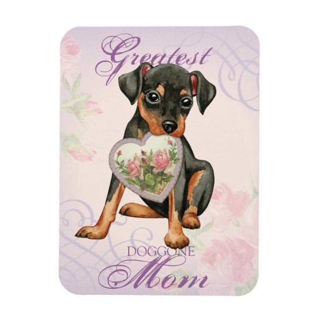 Min Pin Heart Mamma Magnet (Vertikal)