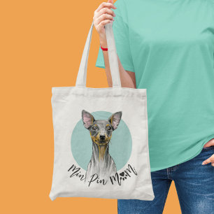 Min Pin Hund Miniature Pinscher Cute Puppy Tygkasse