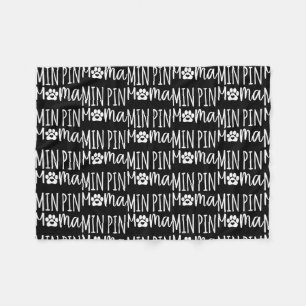 Min Pin Mamma Cute Ministern Pinscher Hund Tass Fleecefilt