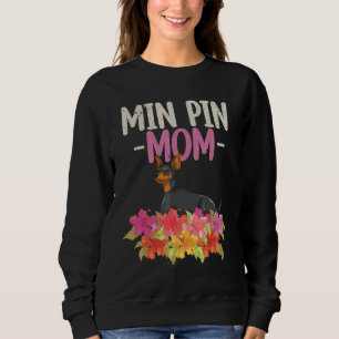 Min Pin  Mors Dag Hundägare Husdjur Blommor Min Pi T Shirt