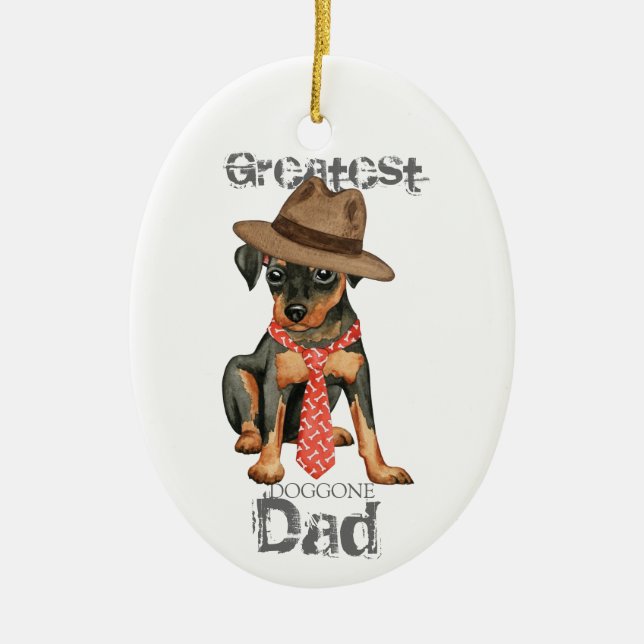 Min Pin Pappa Ceramic Ornament (Framsidan)