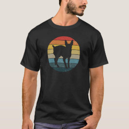 Min Pin Silhouette Retro Solnedgång T-shirt