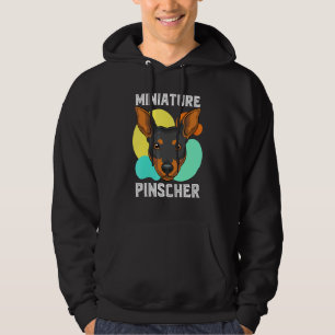 Min Pinscher Hundägare Färgrik Dvärgpinscher Hoodie