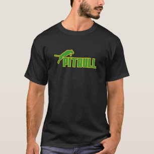 Min Pitbull grönt/gult Tee Shirt