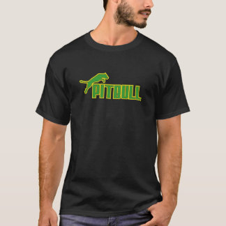 Min Pitbull grönt/gult Tee Shirt
