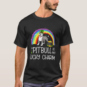 Min Pitbull-Hund är Lucky Charm Leprechaun St. Pat T Shirt