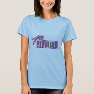 Min Pitbull rosor & grått Tee Shirt