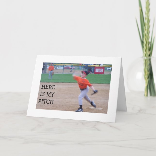 MIN PITCH-U HAR VARIT NAUGHTY-SHOW, JAG ÄR GLAD! HELGKORT (Framsida)