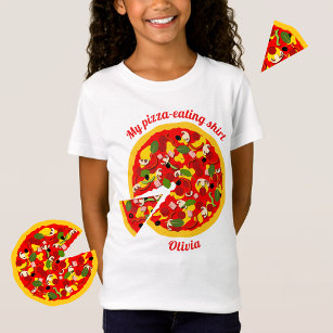 Min Pizza Eating Shirt-Personlig T Shirt