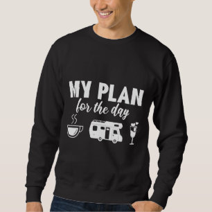 Min plan är dagskaffekampanjen Vin Lång Ärmad Tröja