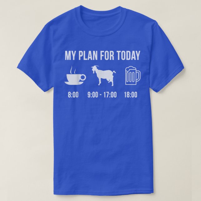 Min plan för idag T-Shirt (Design framsida)