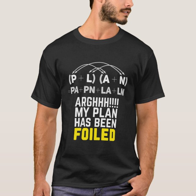 Min plan har skingrats från den berömda Långärmade T Shirt (Framsida)