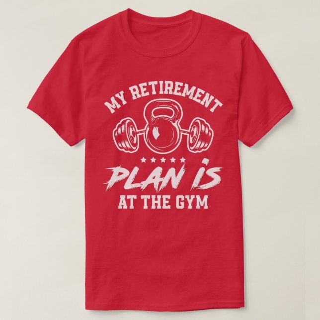Min plan i Pension är på Gym Personal Riner T Shirt (Design framsida)
