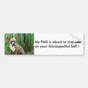 Min PMS-implode Bumper-etikett Bildekal
