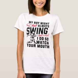 Min pojke kanske inte alltid sjunger, men det gör t shirt