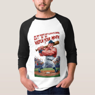 Min pojke kanske inte alltid sjunger, men det gör t shirt