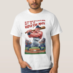 Min pojke kanske inte alltid sjunger, men det gör t shirt