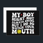 Min pojke kanske inte alltid sjunger, men jag gör  vykort<br><div class="desc">Min pojke kanske inte alltid sjunger,  men jag ser på din mun</div>