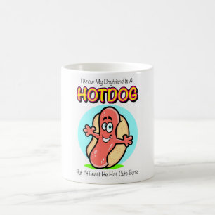 Min pojkvän är en Hotdogmugg Kaffemugg