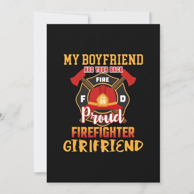 Min pojkvän har din bakåtstolta brandman (Framsida)