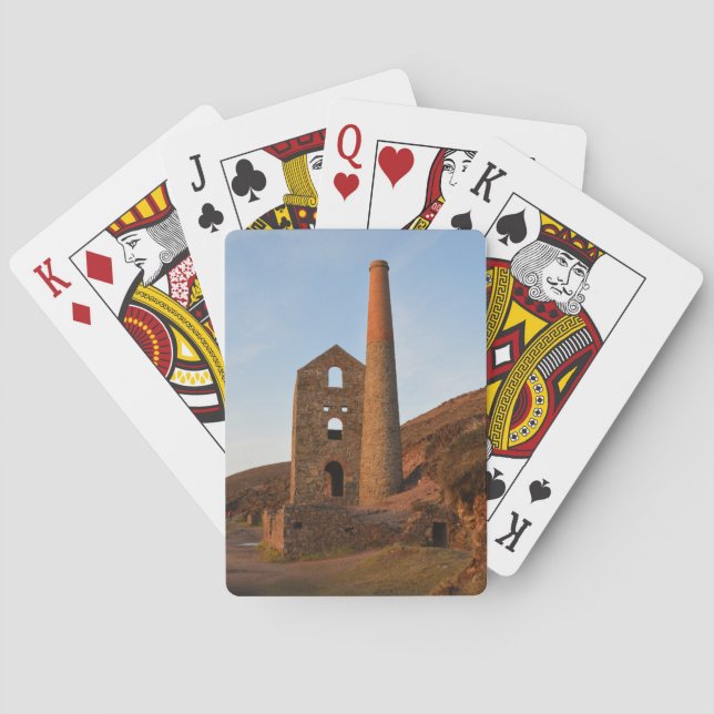 Min Poldark land fördärvar Cornwall England Kortlek (Baksidan)