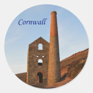 Min Poldark land fördärvar Cornwall England Runt Klistermärke