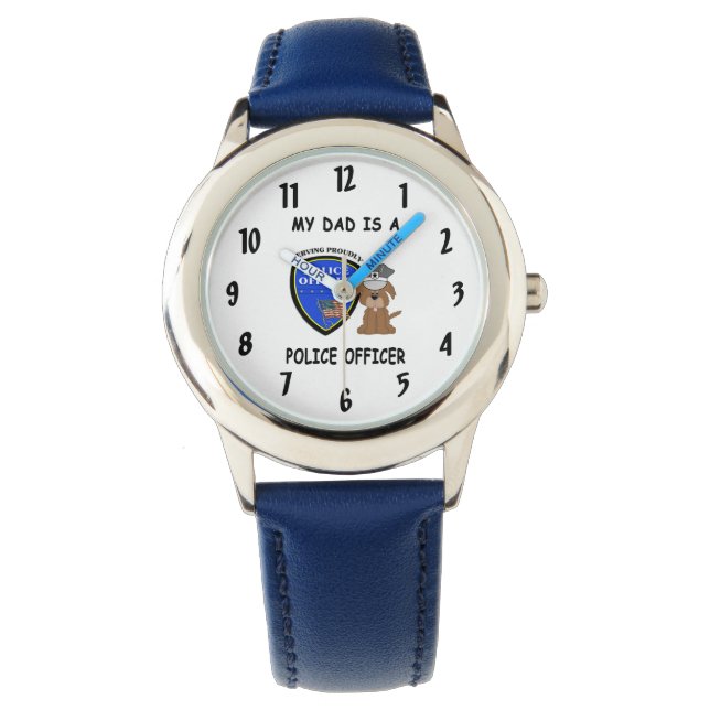 Min polis Pappa Wrist Watch Armbandsur (Framsida)