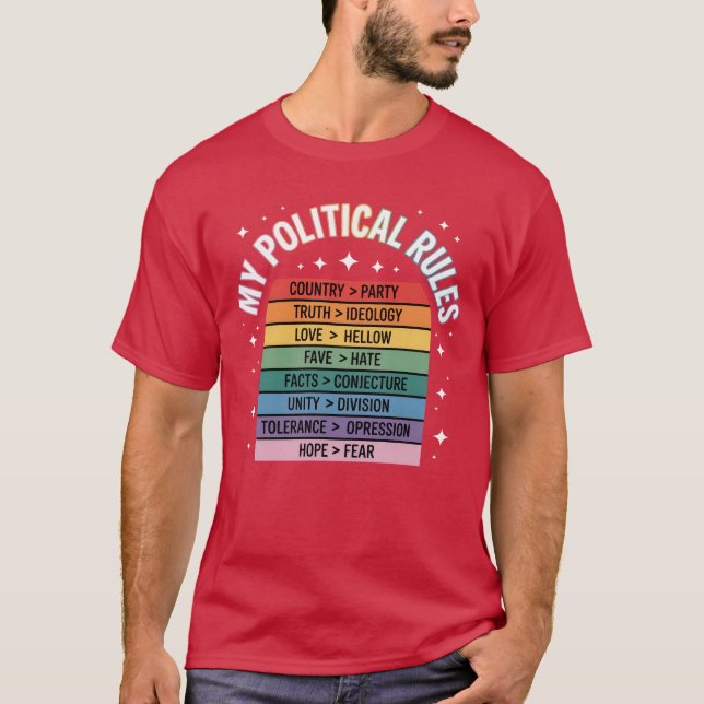 MIN POLITISKA REGLER T SHIRT (Framsida)