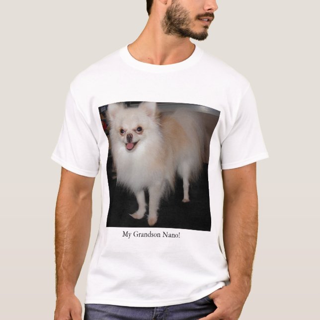 Min Pomeranian sonson T-shirt (Framsida)