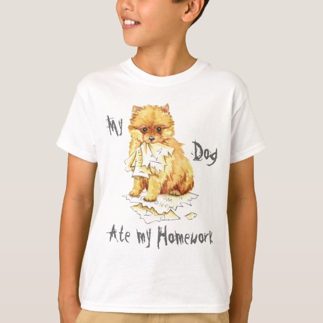 Min Pommern Aj min hemläxa Tee (Framsida)