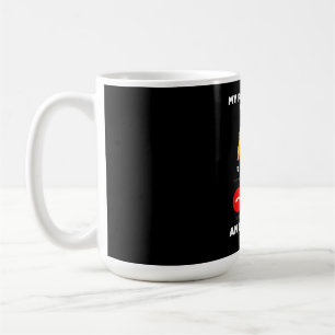 Min pommern ringer och jag måste gå. kaffemugg