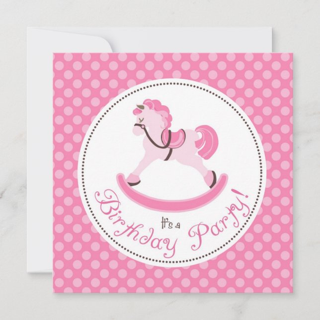 Min ponnyinbjudan kvadrerar lite 4 inbjudningar (Framsida)