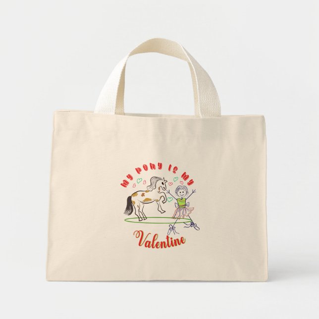 Min Pony är min Valentine Mini Tygkasse (Framsidan)