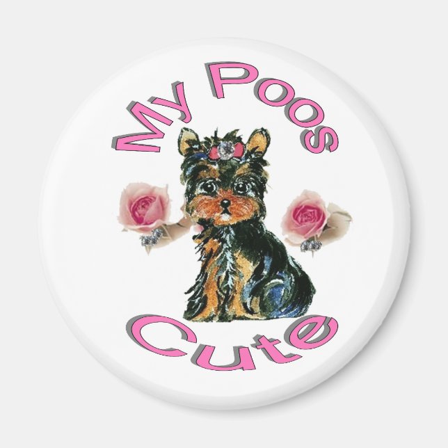 Min Poo Söt Magnet (Framsidan)