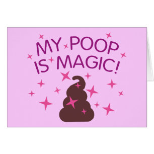 Min Poop är magisk Hälsningskort