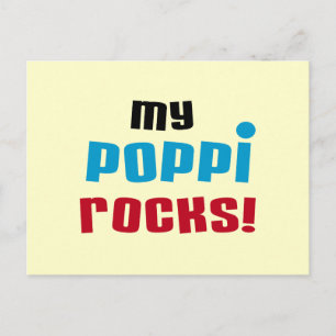 Min Poppi Rocks T-shirts och presenter Vykort