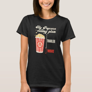 Min populärmajsplan Movie Night Movie Popcorn T Shirt
