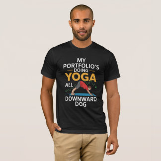 Min portfölj gör Yoga all Hund nedåt T Shirt
