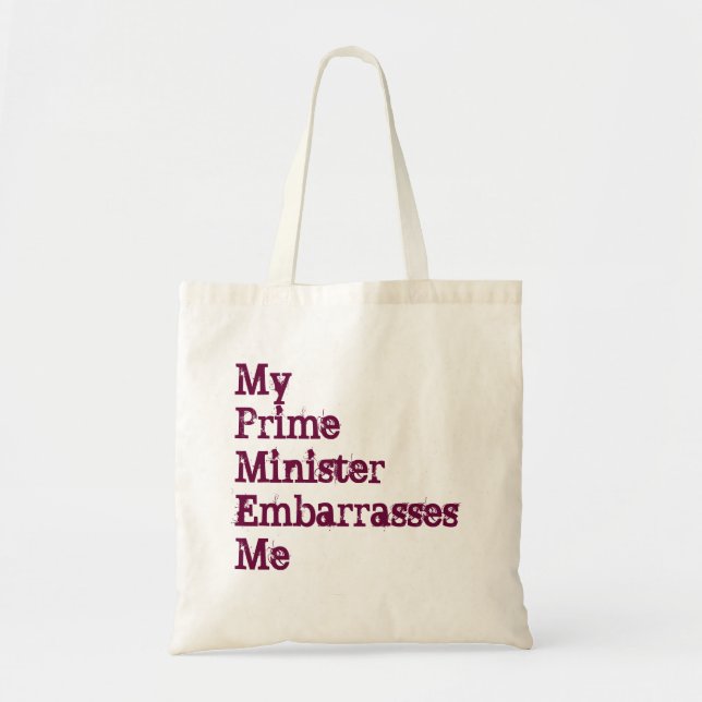 Min premiärminister generar mig totot tygkasse (Framsidan)