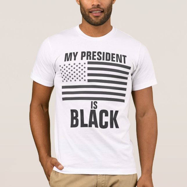 Min president är svart tee (Framsida)