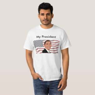 Min president, Pro Barack Obama US Flagga Shirt Tröja