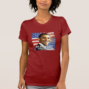 Min presidentBarack Obama (flagga) tshirt Tee