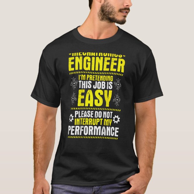 Min prestandakatroni Ingenjör T Shirt (Framsida)