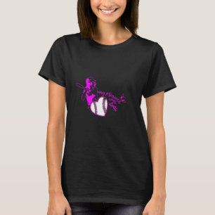 Min princess Wears Cleats Softball Player T Shirt