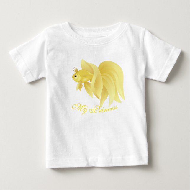 Min prinsessa guldfisk t shirt (Framsida)
