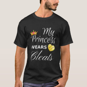 Min prinsessa har en softballgåva till mamma pappa t shirt