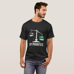 Min prioriteter Saudiarabien tippar fjällflagga T-shirt